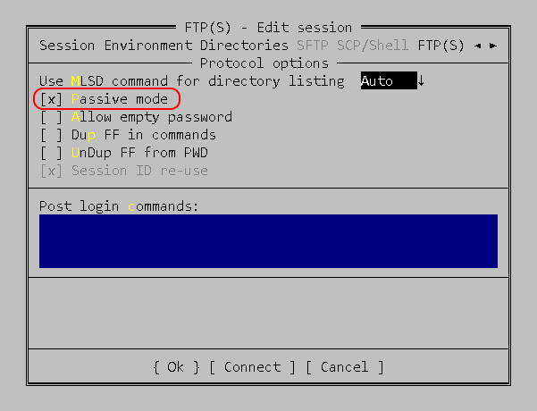 Пассивный режим FTP в Far Manager для подключения к MyChat Server Пассивный режим FTP в Far Manager для подключения к MyChat Server